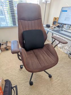 Faux Leather Study Chair