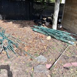 New And Used Coated Green Metal Plant Stake 230 Pls Pieces