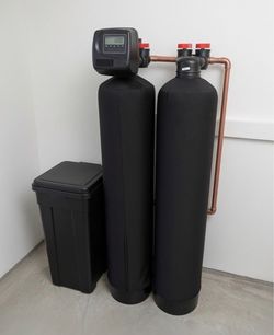 Custom New Whole House Dual Tank Salt Softener + Alkaline RO Filter