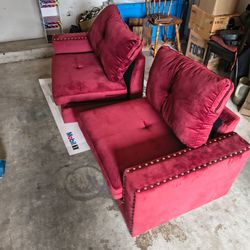 Velvet couch