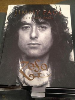 Jimmy page book brand new with Los Angeles stamp (stamped by Jimmy Page himself from meet and greet At Barnes and noble)