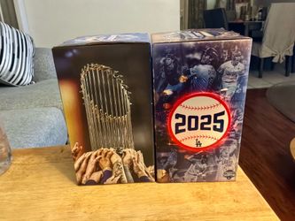 Dodgers World Series championship trophy 2025 and 2024