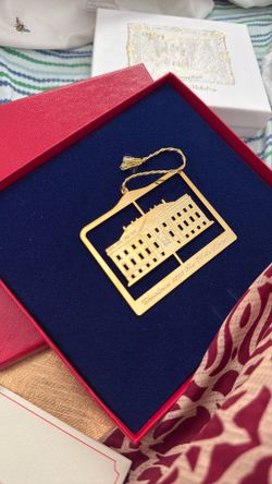 Gold Christmas Ornaments From White House