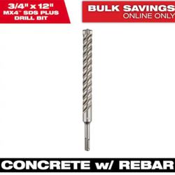 Milwaukee SDS+ 4CT MX4 3/4 in. x 10 in. x 12 in. @Mil-37