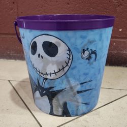 Disney Nightmare Before Christmas Jack & Sally 3D Lenticular Bucket