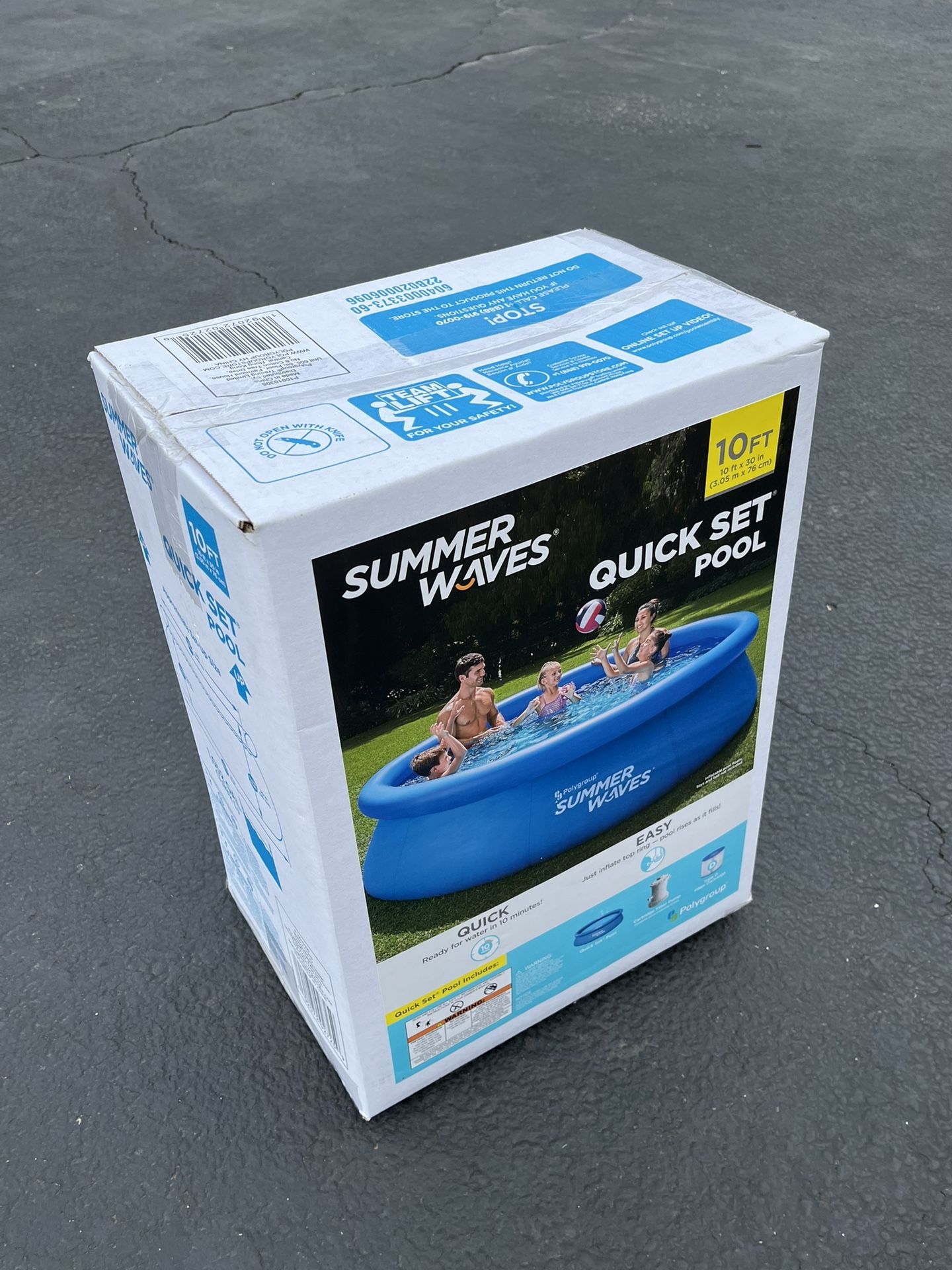 [wholesale] 10ft x 30in Quick Set Inflatable Above Ground Pool with Filter Pump