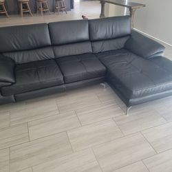 Black Leather Couch