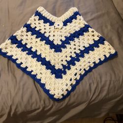 Beautiful Handmade Crochet Kids Shawl For Age 2 - 3 Yrs