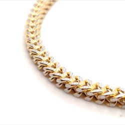 10kt Gold Bracelet Franco 4mm 6.50 Grams 144568 1