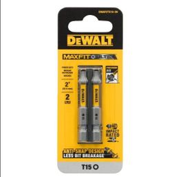 DEWALT MAXFIT T15 Power Bits 2-Pack