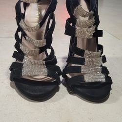 Strappy Rhinestone Heels 