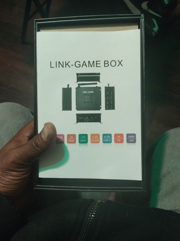 LINK-GAME VIDEO GAME BOX DE-B1-1.0 4 CORE A53CPU T720 GPU 3G DDR3 32G eMMc WIFI at the