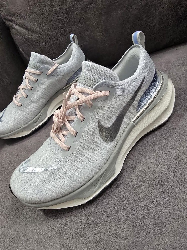 Nike ZoomX Invincible Run FK 3 Pink Grey Dust DR2660-010 Women's 12 / Men's 10.5