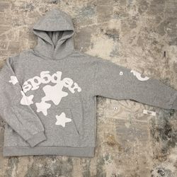 sp5der grey hoodie   Size : Large 