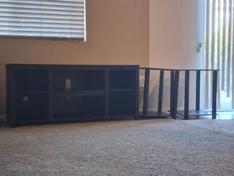 Black TV stand