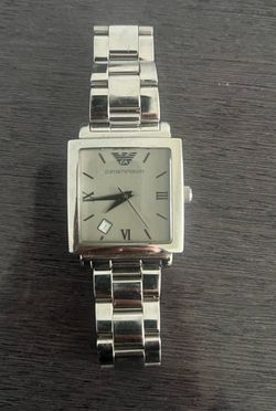 Emporio Armani AR-5314 unisex quartz watch gray square