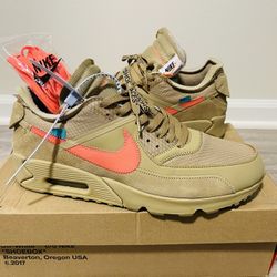 Off-White Nike Air Max 90  “The 10: Desert Ore” Size 11 🔥🔥🔥