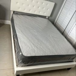 New Queen Size Bed Frame With Mattress New Bed And MATTRESS 