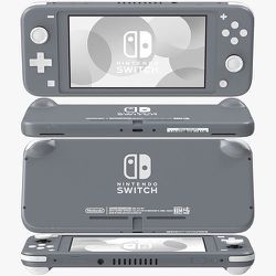 Nintendo Switch Lite - Gray W Case And Games 