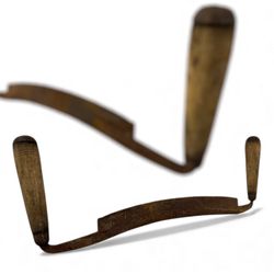 Antique Drawknife Woodworking Shaving Tool Primitive Hand-Forged w Wood Handles