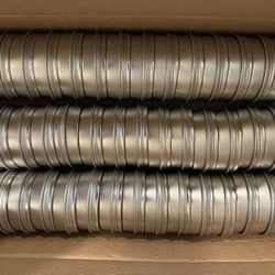 Bulk 2oz Silver Screw Top Tins (864 pcs per box) – New in Box