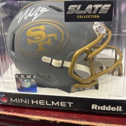 Nick Bosa Slate Mini Helmet 