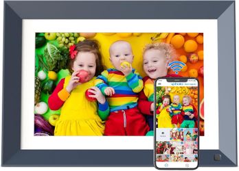 10.1-inch Digital Picture Frame WiFi-Photo-Frame - 16GB Smart Frame, IPS Touch Screen, Auto-Rotate, Slideshow, Load Photo Video from Phone