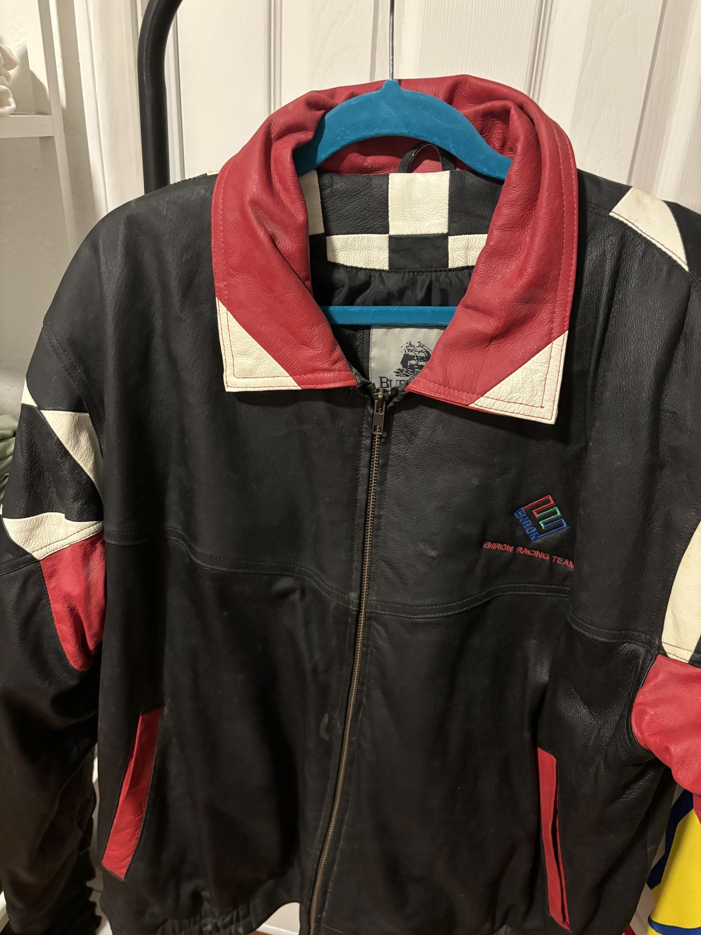 Burks Bay Enron Racing Leather Jacket