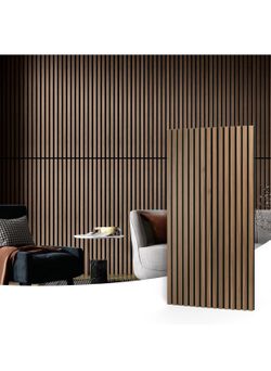 Wooden Slat Wall Panels 2pc 