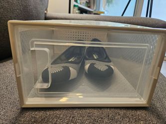 27 Stackable Clear Shoe Boxes – Front Opening Closet Storage