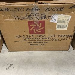 Loren Cook Company commercial exhaust ventilator, specifically identifying as a Model 70 ACE 70C2B.