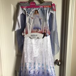 Elsa Costume Size 4-6 Youth Brand New With Tag