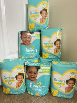 Pamper Diapers Size 6