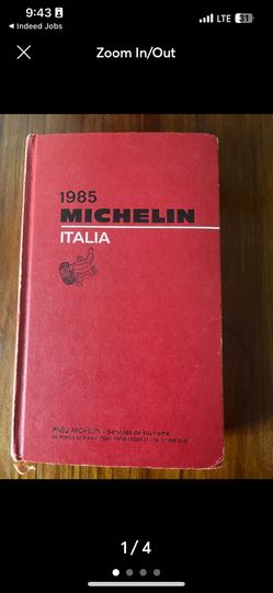 1985 Michelin Italia Vintage Italy Tourism Travel Guide, Italian Hardcover book