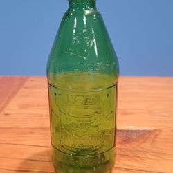 Vintage 1976 Bicentennial 7 UP 16 oz Glass Bottle - Drums