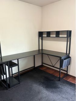 Office Desk, computer desk, black desk, gaming desk, school desk