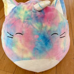 Squishmallows Official Rainbow Caticorn - Plush Toy