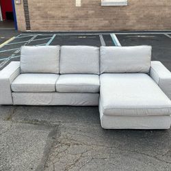 ( Free Delivery ) Ikea Kivik Light Gray Sectional Couch