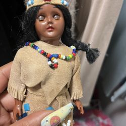 Mini Native American Doll