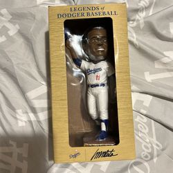 2023 Legends Of Dodger Baseball Manny Mota Bobblehead