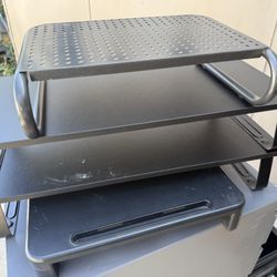 Computer Monitor Stands Various Styles Available Gray, Aluminum, Black, White 