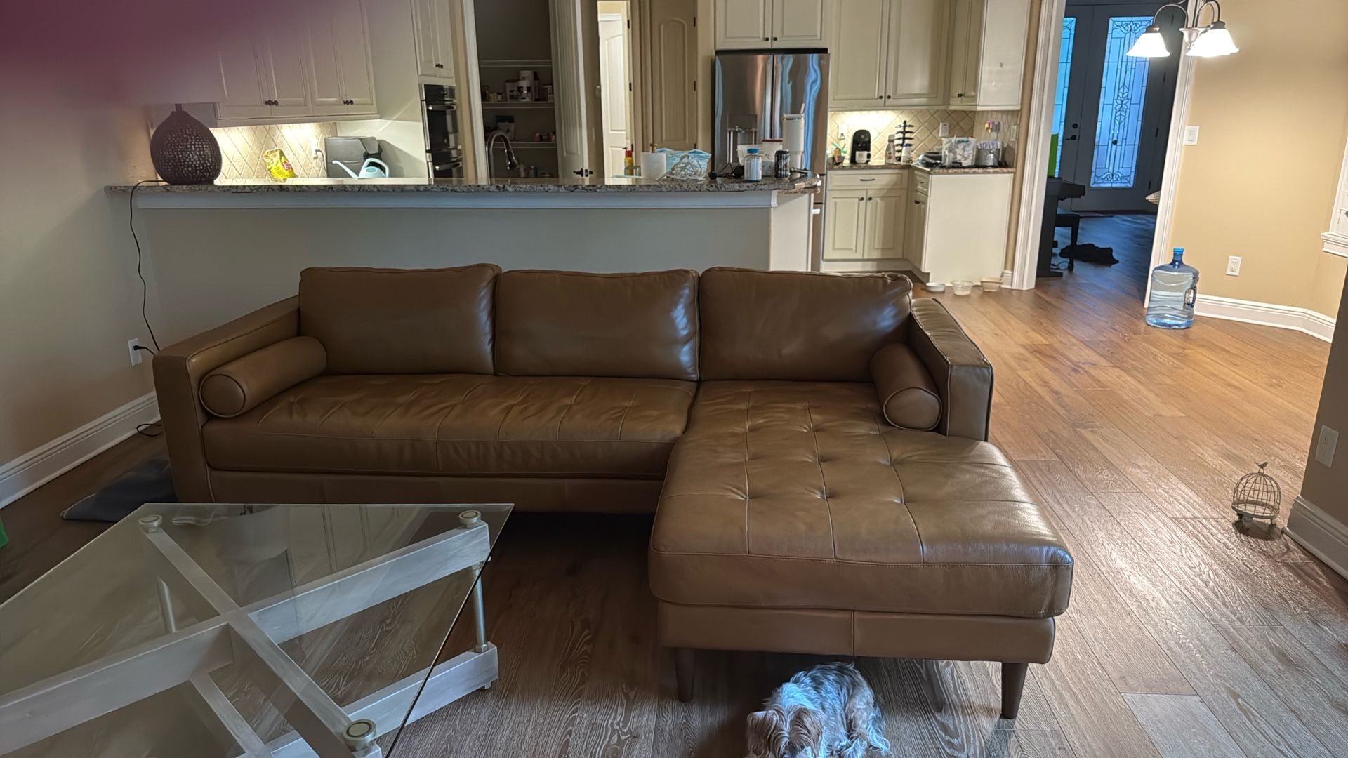Leather couch