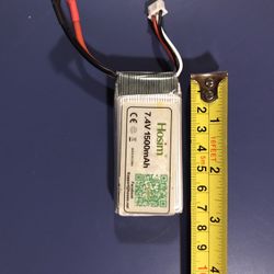 2 Li-Po Batteries 7.4V, 1500mAh, 2S