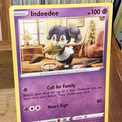 INDEEDEE Pokémon card