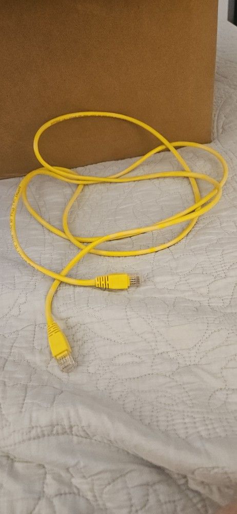 Yellow Ethernet Cable