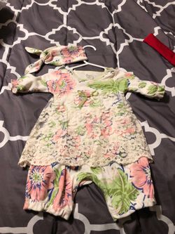 0-3 months baby girl outfit