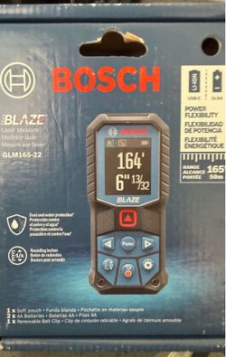BOSCH-LASER MEASURE RANGE 165’ BRAND NEW