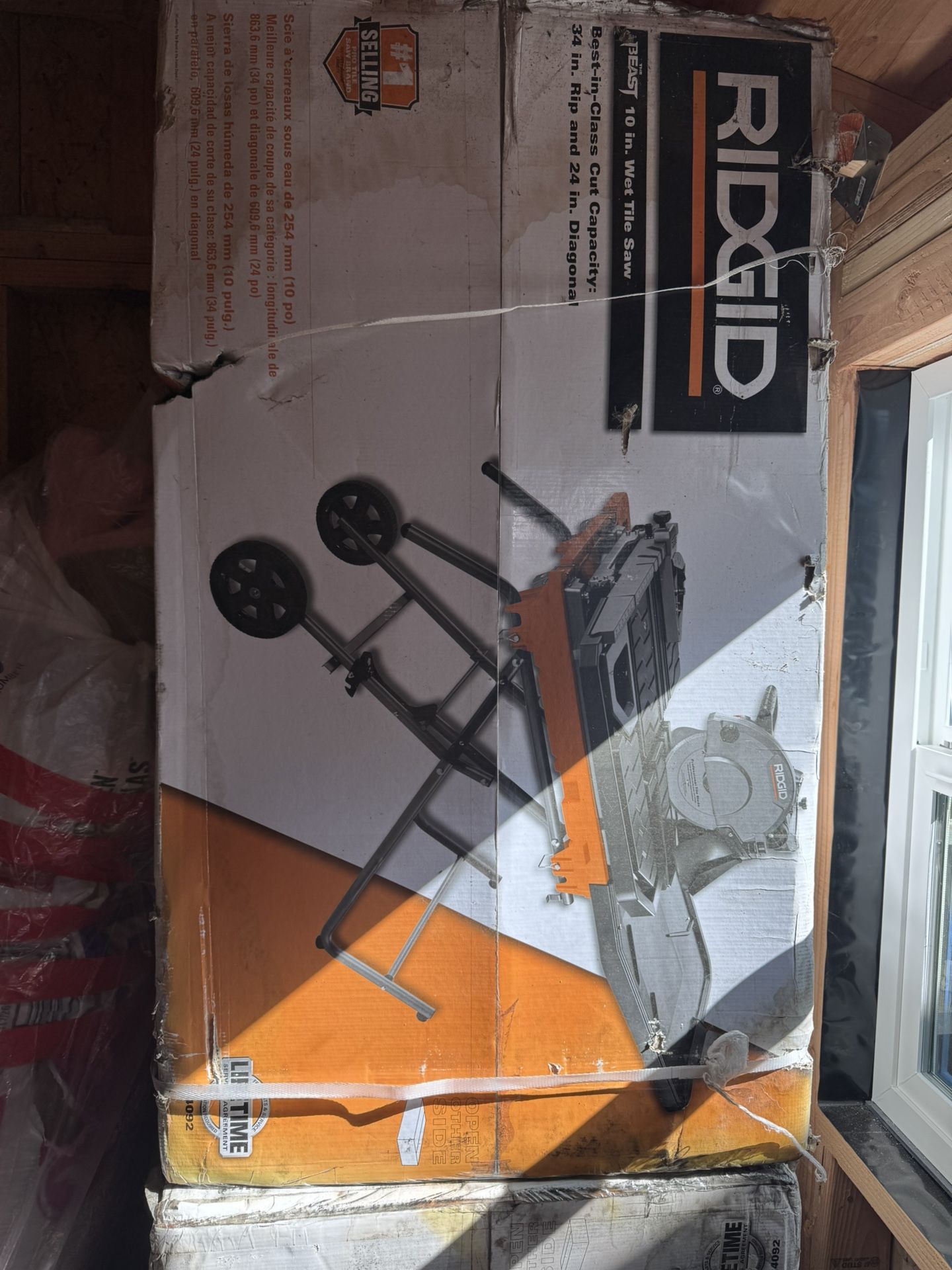 Ridgid Wet Tile Saw 15amp 10in…New!