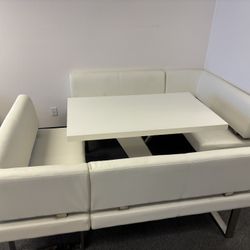 Modern Dining Table and Benches