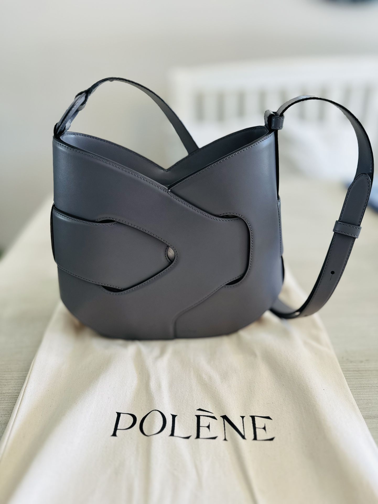 Polene- Brand New - Unused- Nodde Hobo EDITION SMOOTH STONE 